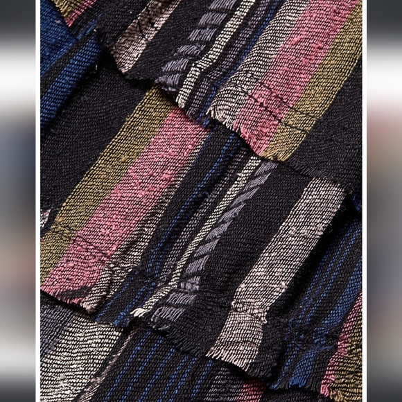 IRO One Shoulder Tiered Silk & Cotton Blend Mini Dress - Picture 4 of 16